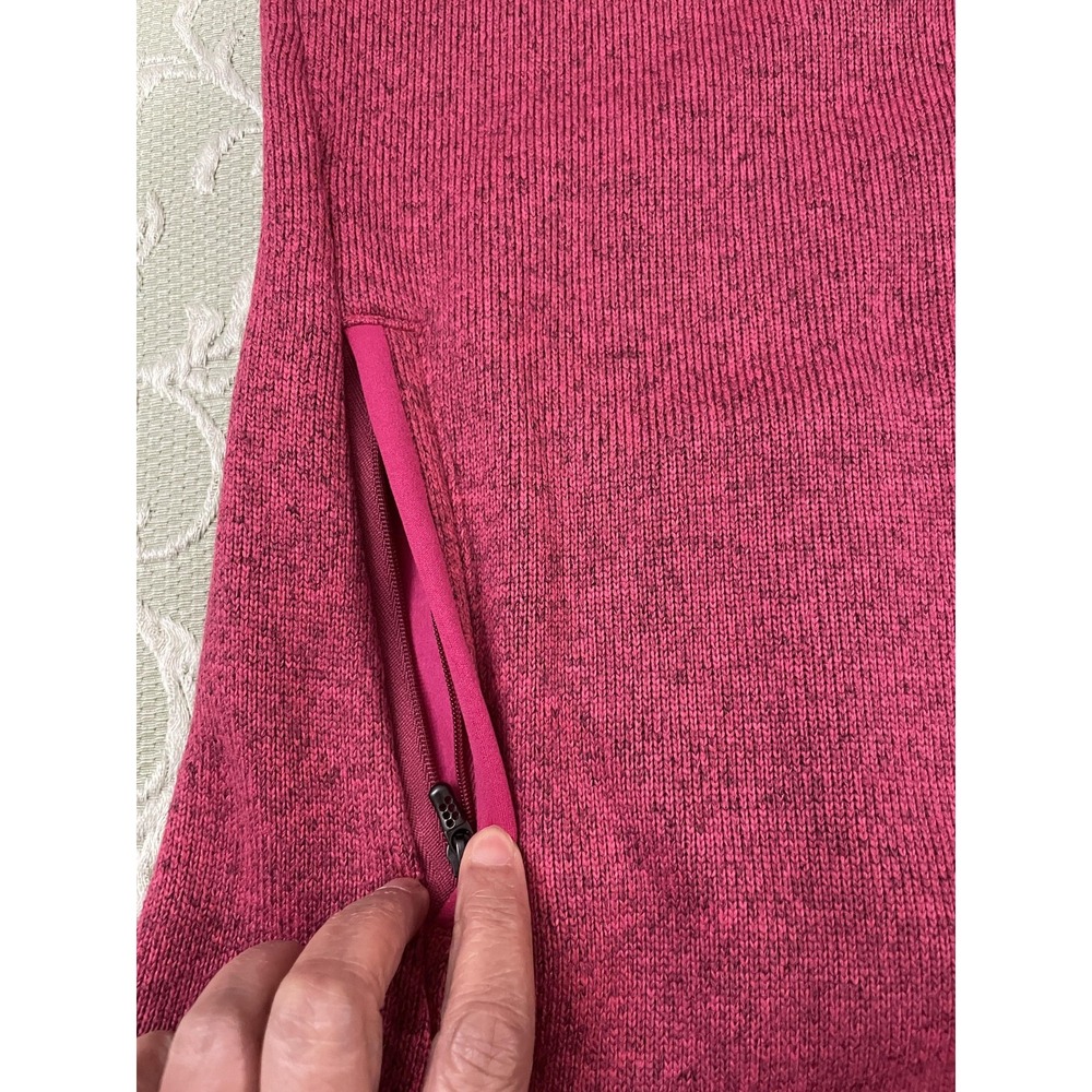Patagonia Better Sweater Vest Womens XL Pink Full Zip Fleece Slim Fit Outdoor - Picture 14 of 16